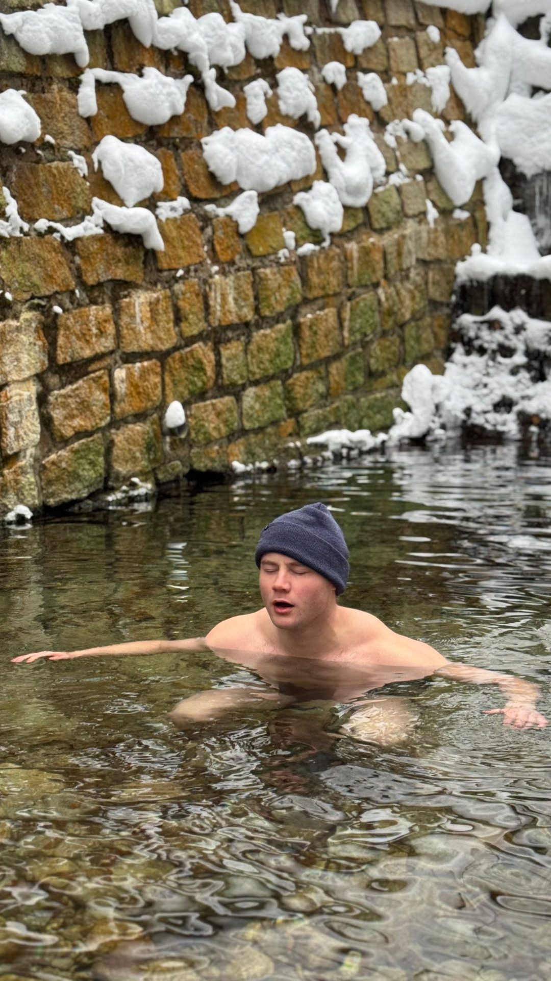 First cold-water encounter